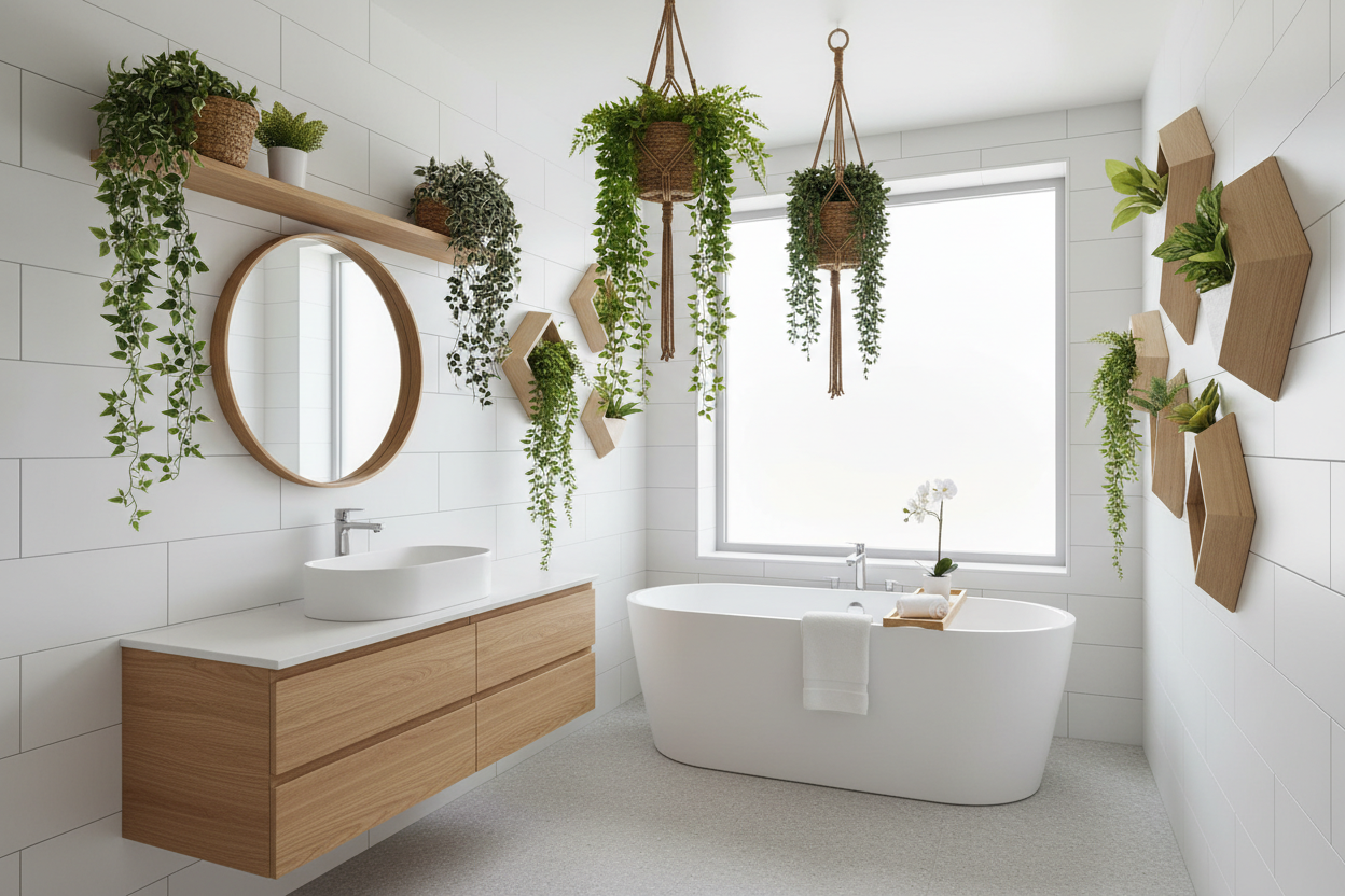 Best Artificial Hanging Plants to Revitalize Your Bathroom Decor