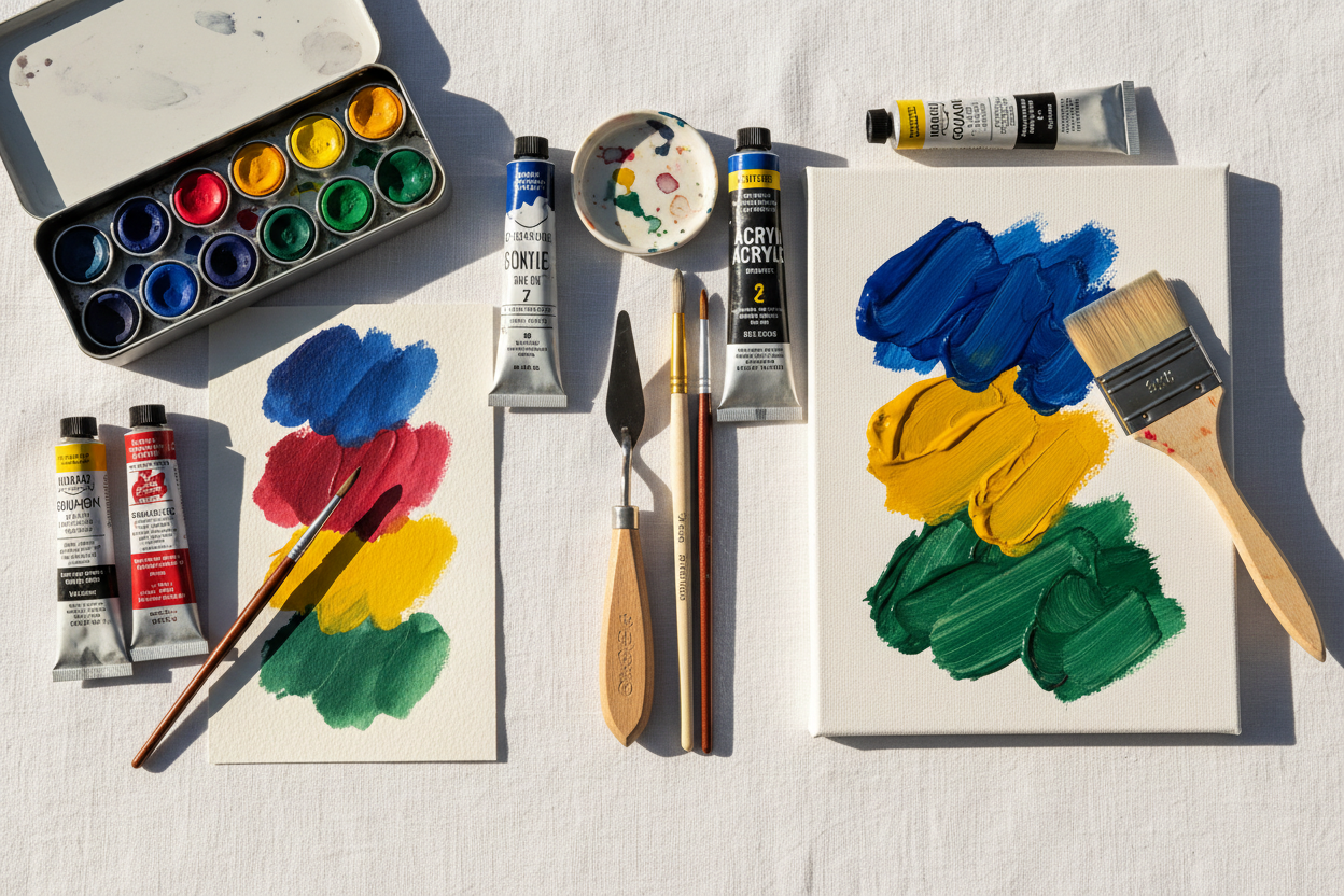 Gouache vs. Acrylic: Choosing the Best Opaque Medium for Your Style