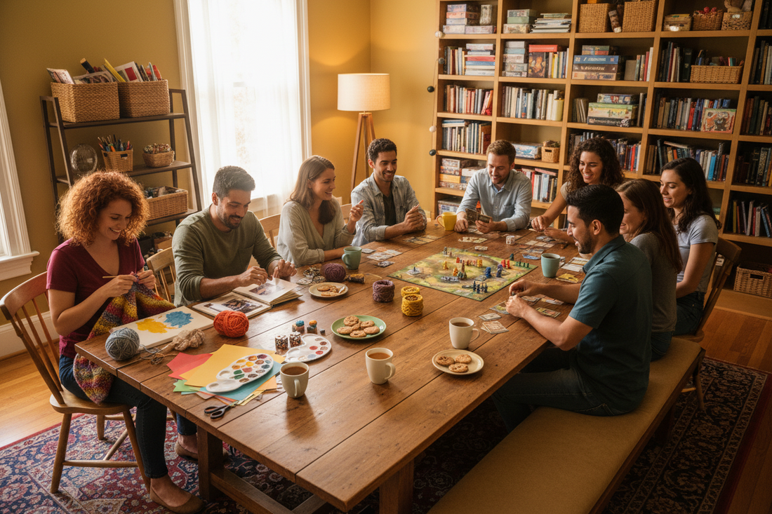Social Hobbies: How to Start a Crafting Circle or Board Game Club