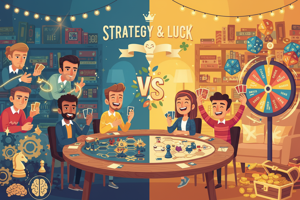Strategy vs. Luck: How to Choose a Board Game Everyone Will Love