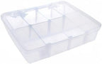 Xiaoyztan Clear Plastic Organizer, 12 Grids with Adjustable Dividers, Jewelry Box Bead Storage Container for Small Parts, Fishing Tackle, DIY Crafts, and Earrings