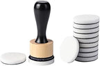 Ink Paints Mixing Blending Tool Mini Round Foam Refills, for Scrapbooking Craft, Control of Ink Placement, No More Inky Fingers Ink Blending Tool with Spare Pads for Rubber Stamping & Scrapbooking