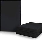 Black Foam Board 8 x 10 x 3/16" (5mm) Inch, 15 Pack Acid-Free Foam Core Poster Board Sheets for Art, Crafts, Presentation, Vision Board, Signboard, and Party Decorations