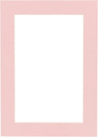 11x14 Mat Bevel Cut for 8.5x11 Photos - Acid Free Pink Precut Matboard - For Pictures, Photos, Framing - 4-ply Thickness