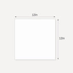 Somime 10 Pack Backing Boards, 12x12 Uncut White Mats Matboards, Acid-Free Backerboards for Art Prints, Ideal for Photos, Pictures, Prints, and Frames