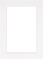 Pack of Ten 8.5x11 Mats Bevel Cut for 7x9 Photos - Acid Free White Precut Matboards for Pictures, Photos, Framing - 4-ply Thickness