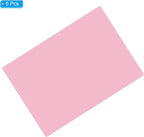 PATIKIL A4 Size Guided Reading Sheet, 5pcs Correction Lighting Gel Filter Colored Overlay Transparent Color Film for Classroom Photo Studio, Pink