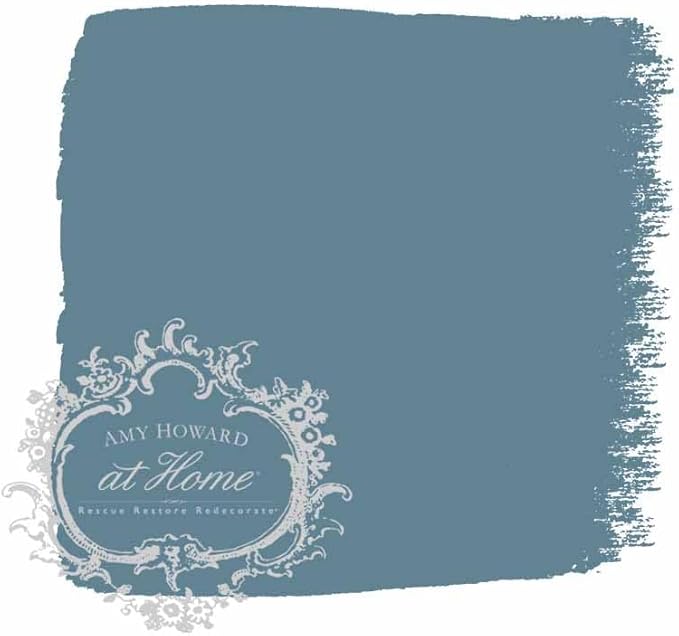 AMY HOWARD AT HOME Chalk-Based One Step Paint for Furniture, Cabinetry, Decor, Finish, and More | No Stripping, Sanding, or Priming | Dark Base | 32 Ounce | Rugo