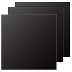 3PCS 12 x 12 x 1/16(0.06”) Inch Anodized Aluminum Sheet, 5052 Black Aluminum Engraving Blanks, 1.5MM Thin Metal Plates for Laser Engraving, Crafting, DIY, House Decoration
