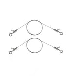 2PCS Adjustable Picture Hanging Wire 3m x 1mm Small Hooks, Picture Frame Wire Kit Heavy Duty 50lbs, Stainless Steel for Art, Mirror, Light Lamp, Billboards, Basket Flowerpot
