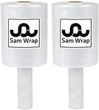 (R) Stretch Wrap 5" x 1000' Roll With Handle, 80 Gauge Extra Thick Durable Self-Adhering Plastic Wrap for Moving, Packing Wrap Industrial Strength, Clear Plastic Pallet Shrink (2 Pack)