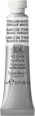 Winsor & Newton Professional Watercolor, 5ml (0.17-oz) Tube, Titanium White