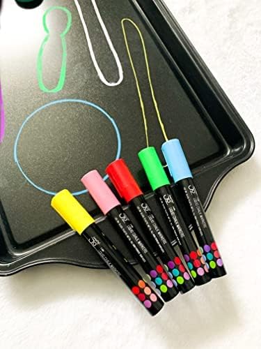 JumpOff Jo – Liquid Chalk Markers – Reversible Chisel and Round Tip – Multi Color (30)