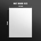 AUEAR, 15 Pack 8.5x11 Uncut Matte Boards White Photo Mat Board Great for Picture Framing, Print, Artwork