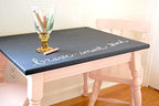 Chalkboard Blackboard Paint - Brush on Wood, Metal, Glass, Wall, Plaster Boards Sign, Frame or Any Surface. Use with Chalk Pen Wet Erase, Non-Toxic - Matte Finish [Black] - (33.8oz Cover 129 sf)
