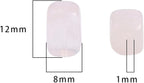 Natural Rose Quartz Cuboid Stone Loose Semi Gemstone Beads for Jewelry Making 8mmx12mm 38cm/Strand