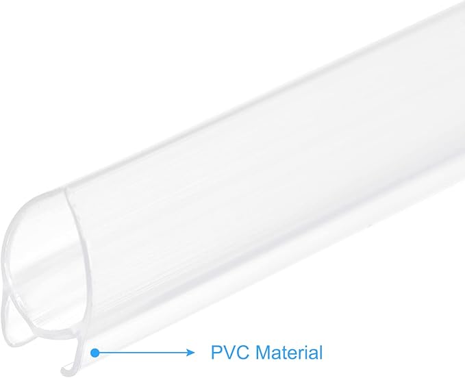 MECCANIXITY PVC Poster Hanger Rail Poster Strip Bar 150cm/59inch Clear with Clips for Poster, Map, 4 Set