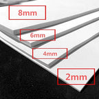 Labzhang White EVA Foam Cosplay, 1 Piece of 2mm Craft Foam,Cosplay Foam, 14" x 39" Ultra-high Density 80 kg/m3 EVA Foam Sheets