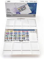 Winsor & Newton Cotman Watercolor Paint Set, Studio Set, 24 Half Pans