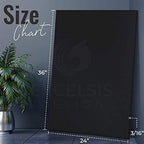 Black Foam Board 24 x 36 x 3/16" (5mm) Inch, 15 Pack Acid-Free Foam Core Poster Board Sheets for Art, Crafts, Presentation, Vision Board, Signboard, and Party Decorations