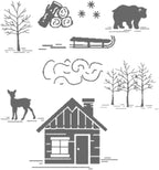 2025-2026 Stamps and Dies for Card Making, Stamps and Dies Set 2025 for Christmas and Halloween, Die Cut DIY Various Festivals Album Scrapbooking Birthdays Greeting Card (M4309)