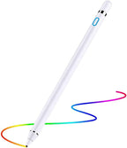 Stylus Pen for iOS Android Touch Screens Pencil Compatible with iPad/iPad Pro/Air/Mini/iPhone/Cellphone/Kindle/Apple Tablet Drawing Pencil (White)