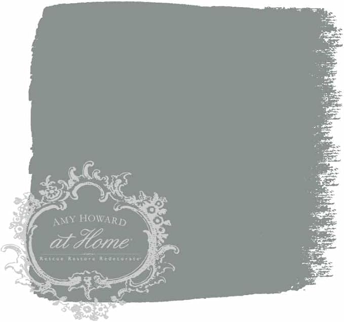 AMY HOWARD AT HOME Chalk-Based One Step Paint for Furniture, Cabinetry, Decor, Finish, and More | No Stripping, Sanding, or Priming | Dark Base | 32 Ounce | Weybridge Classic