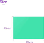 DMiotech 10Pcs Correction Gel Light Filter Overlay Transparent Plastic PVC Sheets Green for Photo，Film,Video