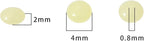 Natural Lemon Jade Disk Stone Beads 4x2mm 160pcs Rondelle Loose Semi Gemstone Beads for Jewelry Making Design