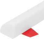 uxcell 157 Inch Flexible Quarter Round Molding Silicone Peel and Stick Trim Self Adhesive Shower Water Barrier for Corner Decor Bathroom Kitchen, White