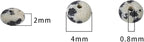 Natural Dalmatian Disk Stone Beads 4x2mm 160pcs Rondelle Loose Semi Gemstone Beads for Jewelry Making Design