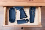 Valante Set of Microfiber Drawstring Storage Bags for Intimate Products (Large Black Set)
