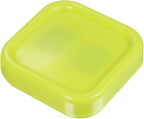 HARFINGTON Magnetic Pin Cushion Square Plastic Magnetic Sewing Pin Holder Storage Case Needle Cushion Tool for Sewing DIY Projects, Yellow-Green
