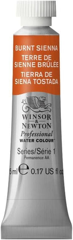 Winsor & Newton Professional Water Colour Paint, 0.17-oz Tube, Burnt Sienna