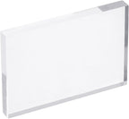 PATIKIL Acrylic Stamp Block, 1 Pack Clear Stamping Block with Grid Line Decorative Mounting Blocks Set Rectangle for Scrapbooking DIY Crafts Card Making