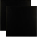 2 Pack 12 x 12 x 1/8 (0.12") Inch 5052 Anodized Aluminum Sheet, 3 mm Thick Black Laser Engraving Blanks, Anodized Aluminum Metal Plate for Crafting Printing