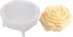 3.5 Inch Peony Silicone Mold, Flower Candle Molds, Soap Soy Wax DIY Handcraft Accessory, Epoxy Resin Mold for Party Home Wedding Decoration