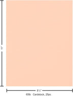 PA Paper Accents Stash Builder Textured Cardstock 8.5" x 11" Textured Berry Smoothie, 65lb colored cardstock paper for card making, scrapbooking, printing, quilling and crafts, 25 piece pack