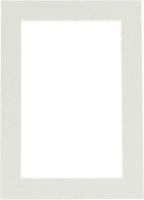 8x10 Mat Bevel Cut for 6x8 Photos - Acid Free Grey Precut Matboard - for Pictures, Photos, Framing - 4-ply Thickness
