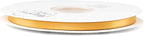 Humphrey's Craft 1/4 Inch Old Gold Double Faced Satin Ribbon - 50 Yards Variety of Color for Crafts Gift Wrapping DIY Bows Bouquet Decoration Sewing Christmas Tree Wedding Invitation Card.