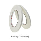 HAHIYO White 0.25Inch Wide Floral Tape, Waterproof Florist Tape Flower Wrap Adhesive Waterproof Decorative Tape for Bouquet Stem Wrapping Flower Arranging and Floral Craft, 2Rolls 200Feet/66Yard Total