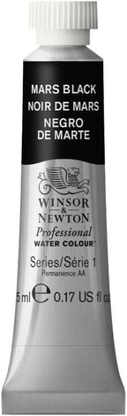 Winsor & Newton Professional Water Colour Paint, 0.17-oz Tube, Mars Black