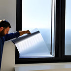 Rockrose Professional Blackout Home Window Tint Film - Sun Blocking Privacy Cover for Home Offices - Room Darkening Sun Light Blocker - 24 in x 25FT - Total Blackout