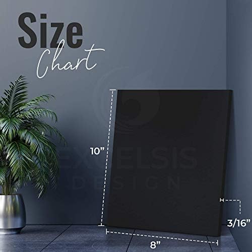 Black Foam Board 8 x 10 x 3/16" (5mm) Inch, 15 Pack Acid-Free Foam Core Poster Board Sheets for Art, Crafts, Presentation, Vision Board, Signboard, and Party Decorations