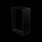 Clear Solid Acrylic Block - 6" x 4" x 2.36" All Diamond Polished Rectangle Clear Acrylic Cube for Display - Plexiglass Lucite Jewellery Block
