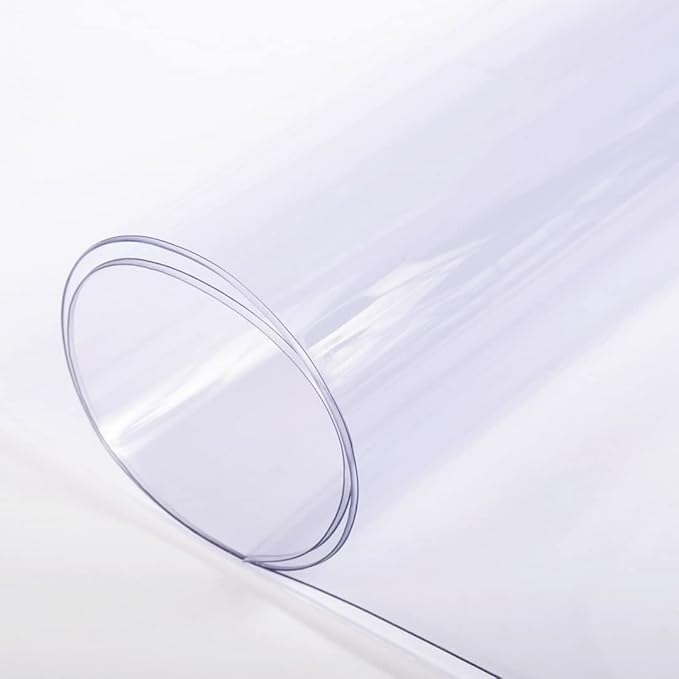 Farm Plastic Supply - Clear Vinyl Sheeting - 15 Mil - (4'6" x 10') - Vinyl Plastic Sheeting, Clear Vinyl Sheet for Storm Windows, Covering, Protection, Tablecloth Protector