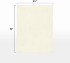 LUXPaper 8.5" x 11" Paper | Letter Size | Natural Linen | 32lb Paper Weight (80lb. Text) | 50 Qty