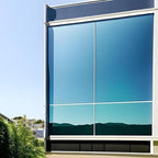 Rockrose Professional Window Tint for Home – One Way Privacy Window Film for Home Offices Heat Blocker Reflective Adhesive Mirror Tint with 99% UV Block – Black-Silver 48in x 100FT