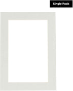 11x14 Mat for 8.5x11 Photo - Precut Grey Picture Matboard for Frames Measuring 11 x 14 Inches - Bevel Cut Matte to Display Art Measuring 8.5 x 11 Inches - Acid Free ONE MAT