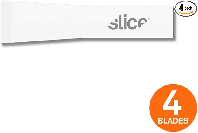Slice 10534 Chisel Blade, Finger-Friendly Edge, Safer Choice, Never Rusts, Lasts 11x Longer Than Metal, Precision Scraping, Scratchboard Art, Sculpting